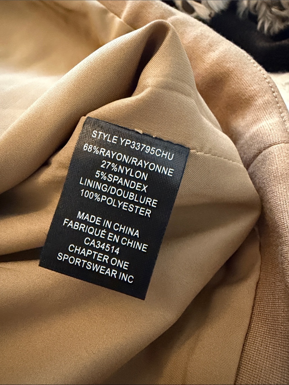 Autres filles tan crop boxy Sleeveless Button-Front Vest in Camel Brown XS - Picture 5 of 5